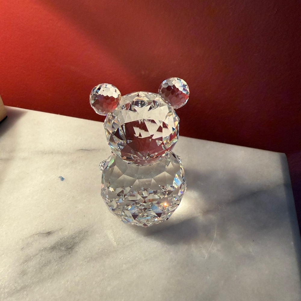 Swarovski Crystal Bear Figurine - Clear and Black - Picture 5 of 7
